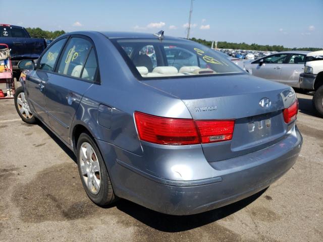 5NPET46C89H574965 - 2009 HYUNDAI SONATA GLS BLUE photo 3