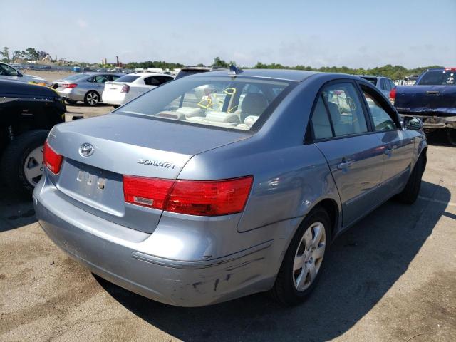 5NPET46C89H574965 - 2009 HYUNDAI SONATA GLS BLUE photo 4