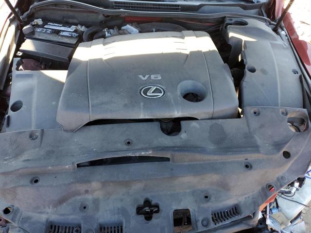 JTHCK262172008987 - 2007 LEXUS IS 250 BURGUNDY photo 11