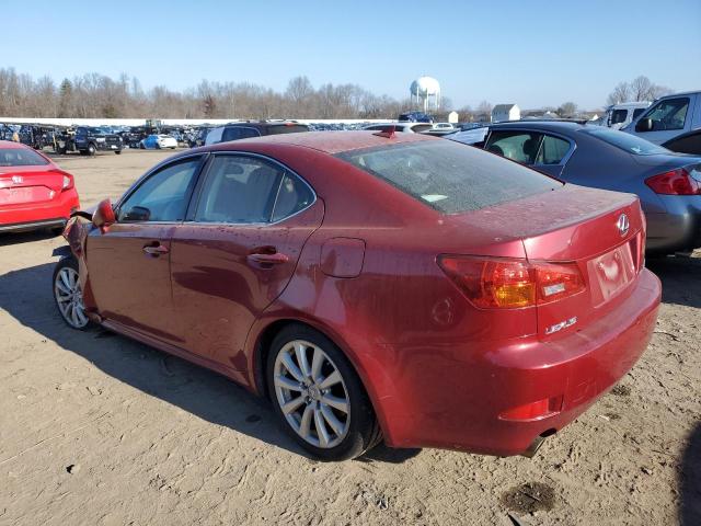 JTHCK262172008987 - 2007 LEXUS IS 250 BURGUNDY photo 2