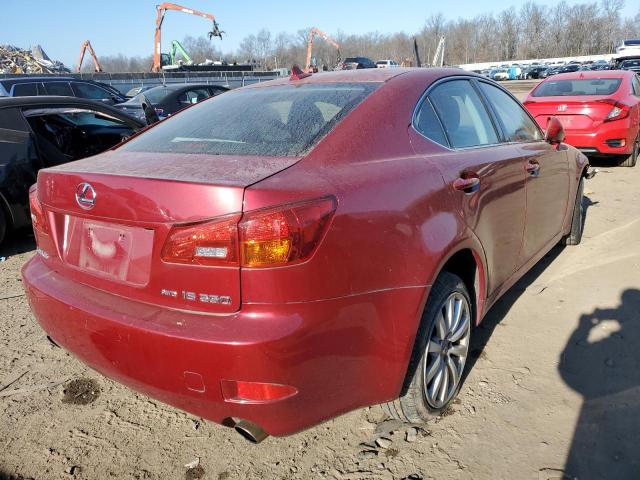 JTHCK262172008987 - 2007 LEXUS IS 250 BURGUNDY photo 3