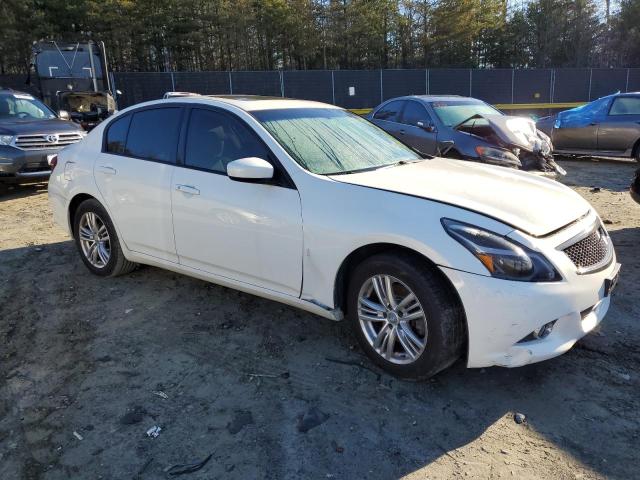 JN1CV6AR1DM770529 - 2013 INFINITI G37 WHITE photo 4