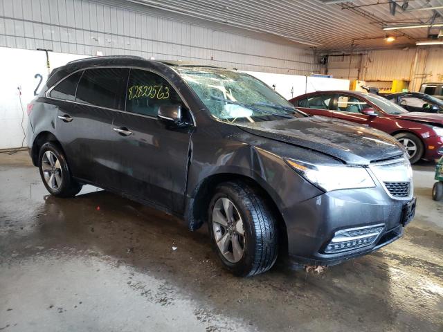 5FRYD4H2XFB025873 - 2015 ACURA MDX CHARCOAL photo 4