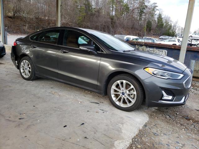 3FA6P0SU1KR160855 - 2019 FORD FUSION TITANIUM CHARCOAL photo 4