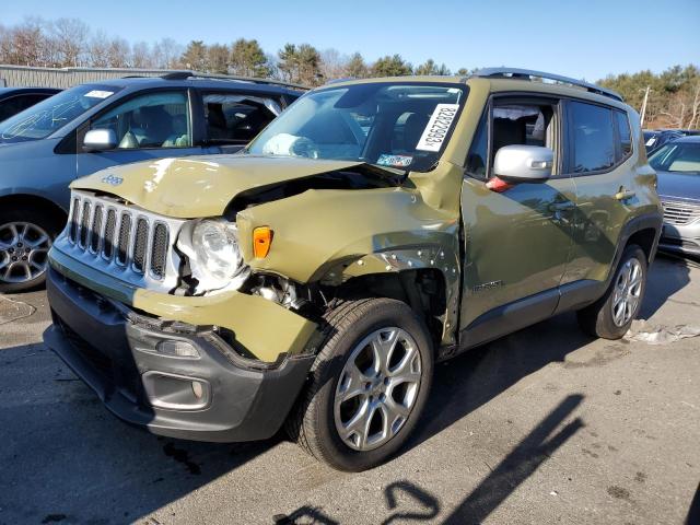 ZACCJBDT7FPC19857 - 2015 JEEP RENEGADE LIMITED GREEN photo 1