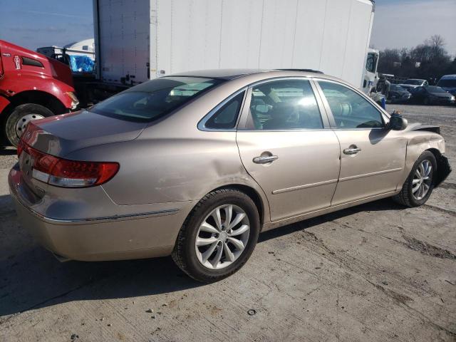 KMHFC46F06A042784 - 2006 HYUNDAI AZERA SE TAN photo 3