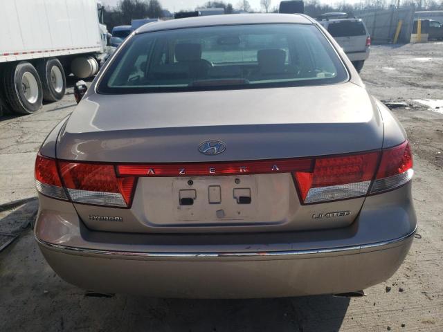 KMHFC46F06A042784 - 2006 HYUNDAI AZERA SE TAN photo 6