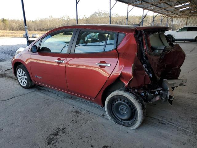 1N4AZ0CP3DC420221 - 2013 NISSAN LEAF S BURGUNDY photo 2