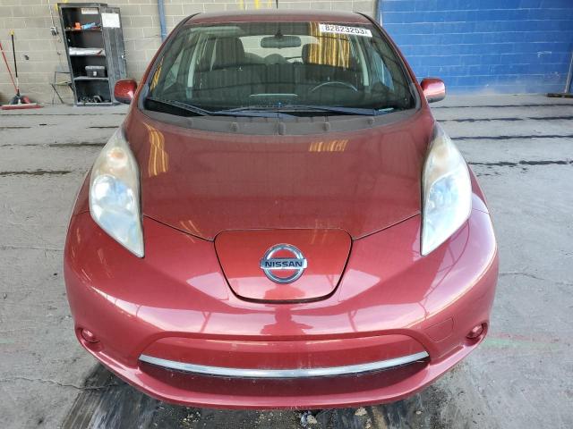 1N4AZ0CP3DC420221 - 2013 NISSAN LEAF S BURGUNDY photo 5