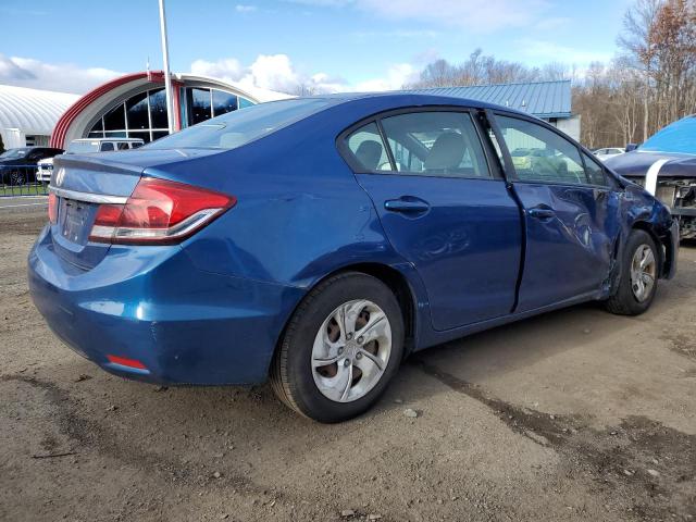 19XFB2F58EE230368 - 2014 HONDA CIVIC LX BLUE photo 3