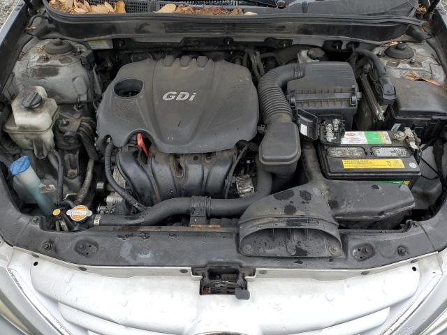 5NPEB4AC3CH485368 - 2012 HYUNDAI SONATA GLS SILVER photo 11