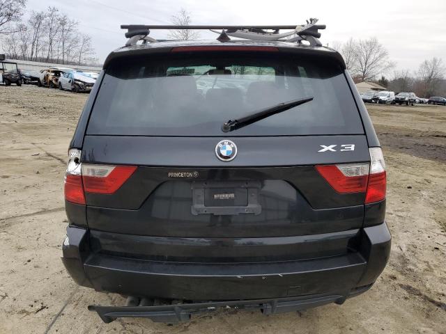 WBXPC93499WJ26993 - 2009 BMW X3 XDRIVE30I BLACK photo 6