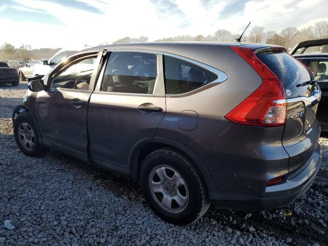 2HKRM3H36FH501630 - 2015 HONDA CR-V LX GRAY photo 2