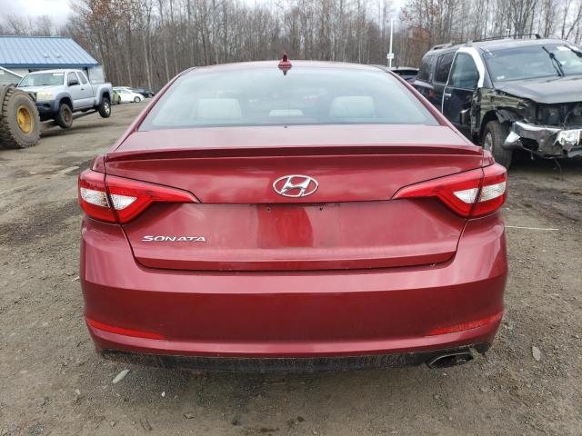 5NPE24AF8FH209458 - 2015 HYUNDAI SONATA SE RED photo 6