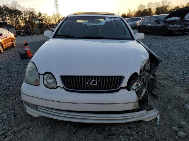 JT8BD69S950205570 - 2005 LEXUS GS 300 WHITE photo 5