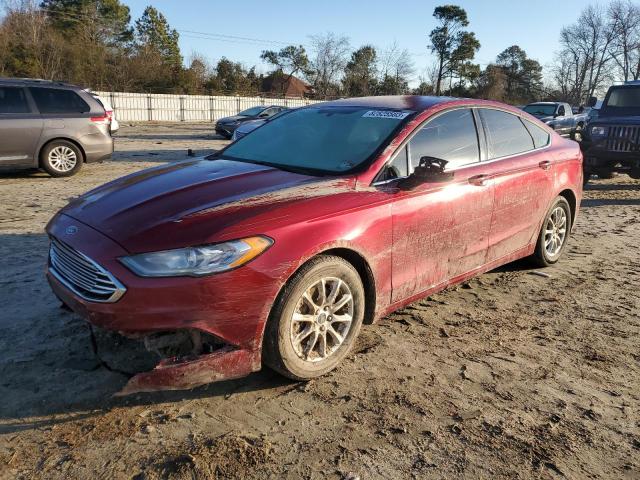 3FA6P0G73HR104802 - 2017 FORD FUSION S RED photo 1