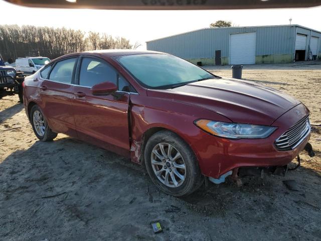 3FA6P0G73HR104802 - 2017 FORD FUSION S RED photo 4