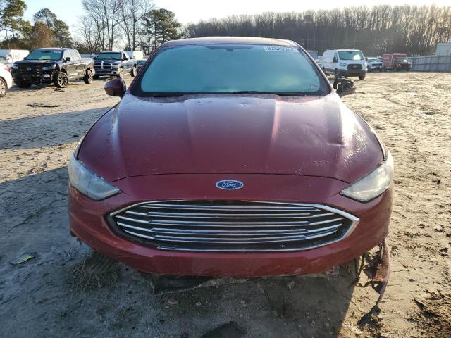 3FA6P0G73HR104802 - 2017 FORD FUSION S RED photo 5