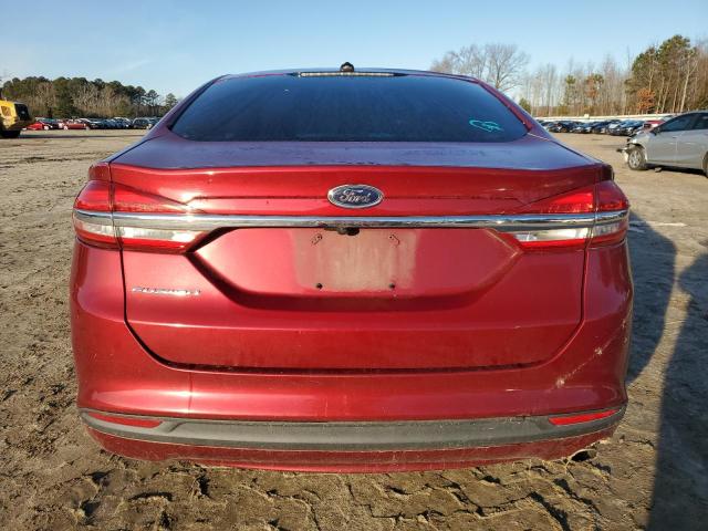 3FA6P0G73HR104802 - 2017 FORD FUSION S RED photo 6
