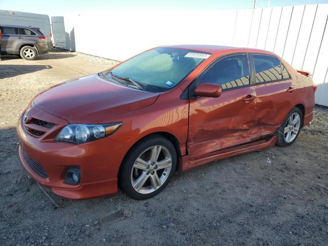 2T1BU4EE8DC098182 - 2013 TOYOTA COROLLA BASE ORANGE photo 1