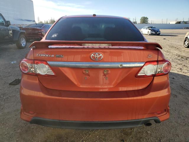 2T1BU4EE8DC098182 - 2013 TOYOTA COROLLA BASE ORANGE photo 6