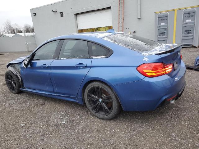 WBA4B3C58FD669622 - 2015 BMW 435 XI GRAN COUPE BLUE photo 2