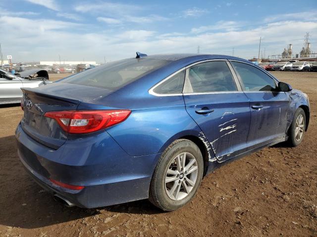 5NPE24AF9FH197109 - 2015 HYUNDAI SONATA SE BLUE photo 3