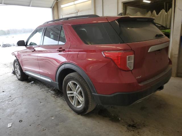 1FMSK8DH8MGB00678 - 2021 FORD EXPLORER XLT MAROON photo 2