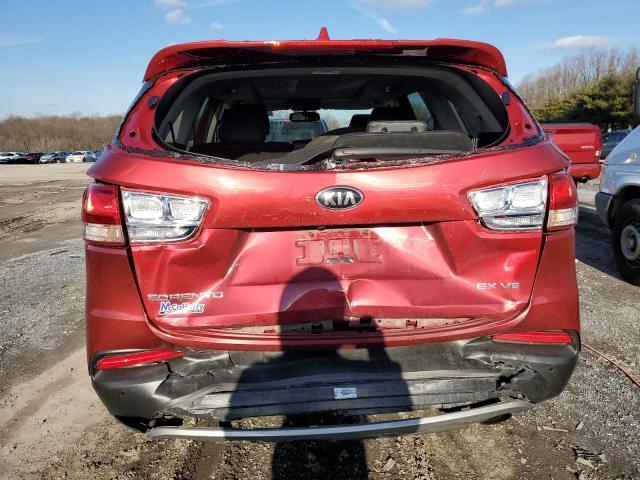 5XYPHDA53GG068239 - 2016 KIA SORENTO EX RED photo 6