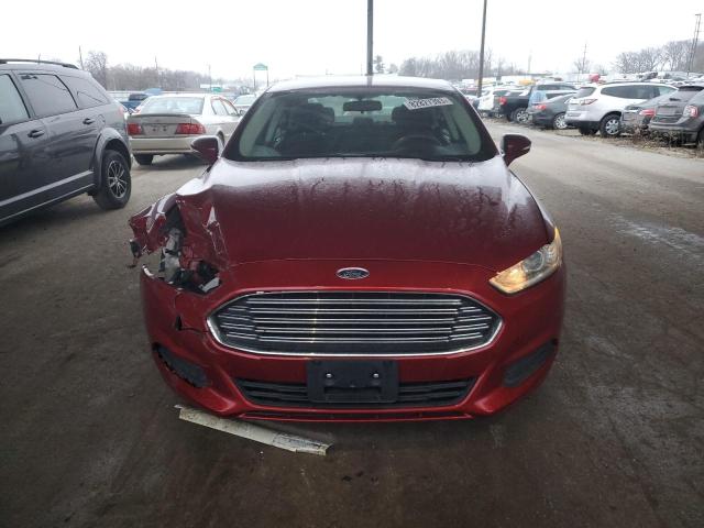 3FA6P0H76FR117507 - 2015 FORD FUSION SE RED photo 5