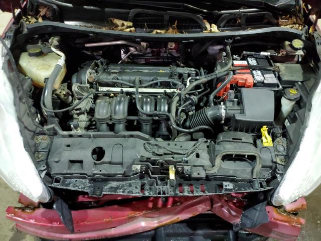 3FADP4EJ2CM204733 - 2012 FORD FIESTA SE RED photo 11