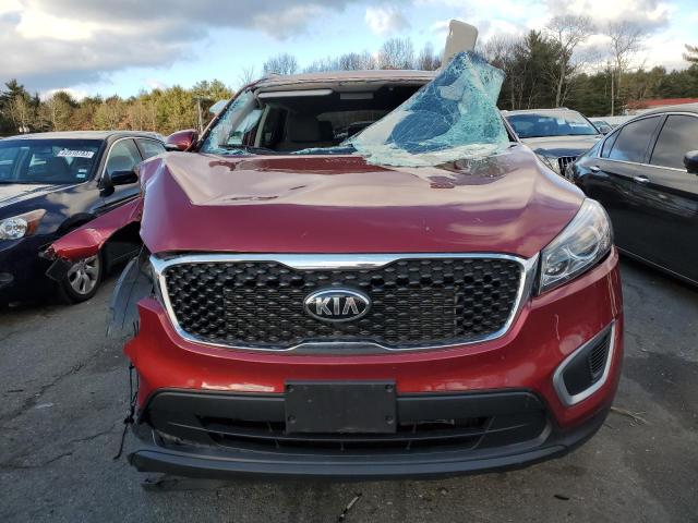 5XYPGDA51JG408482 - 2018 KIA SORENTO LX RED photo 5