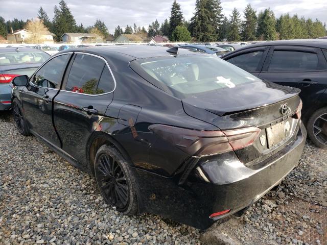 4T1G11AK3LU964277 - 2020 TOYOTA CAMRY SE BLACK photo 2