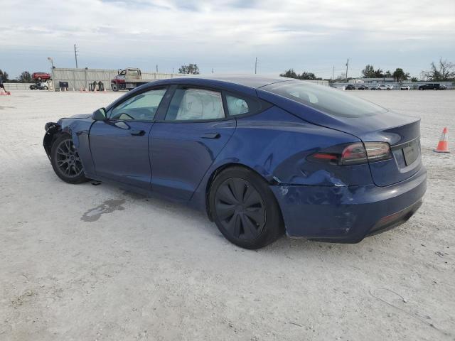 5YJSA1E5XPF521707 - 2023 TESLA MODEL S BLUE photo 2