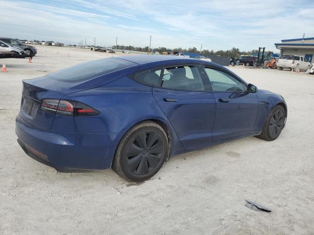 5YJSA1E5XPF521707 - 2023 TESLA MODEL S BLUE photo 3