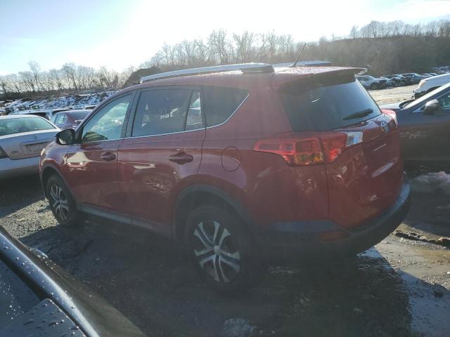 JTMBFREV8FD166669 - 2015 TOYOTA RAV4 LE RED photo 2