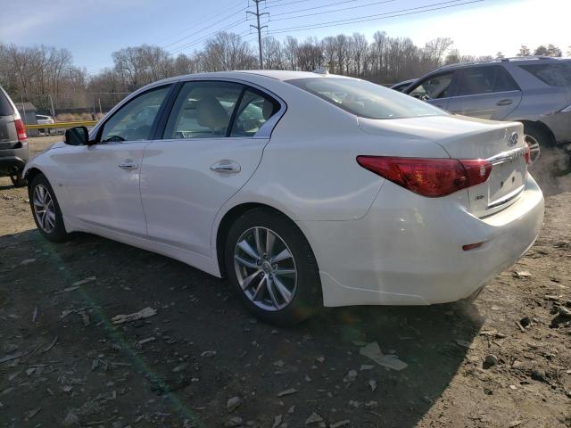 JN1BV7AR9EM684730 - 2014 INFINITI Q50 BASE WHITE photo 2