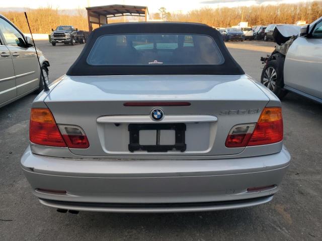 WBABS33421JY57156 - 2001 BMW 325 CI SILVER photo 6