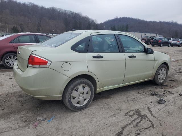 1FAHP3ENXBW101766 - 2011 FORD FOCUS S GREEN photo 3