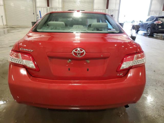 4T4BF3EK6AR037794 - 2010 TOYOTA CAMRY BASE RED photo 6