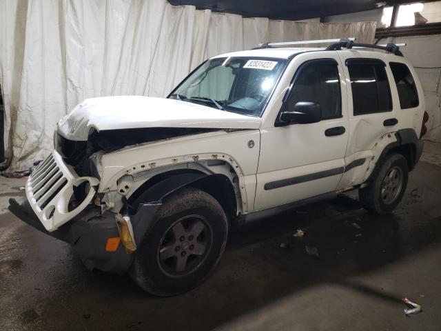 1J4GL48K57W721287 - 2007 JEEP LIBERTY SPORT WHITE photo 1