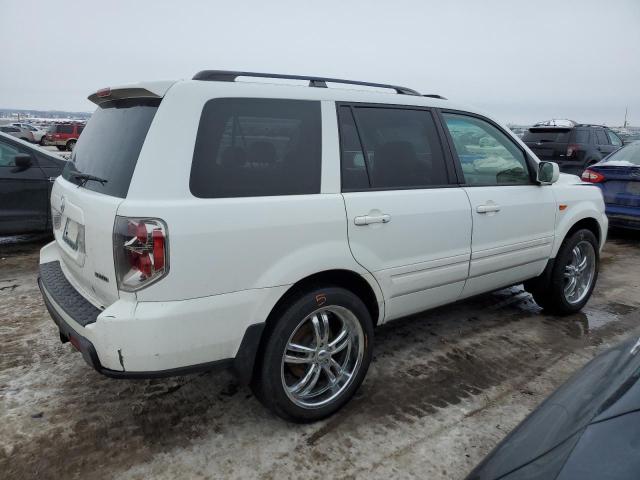 5FNYF18538B056695 - 2008 HONDA PILOT EXL WHITE photo 3