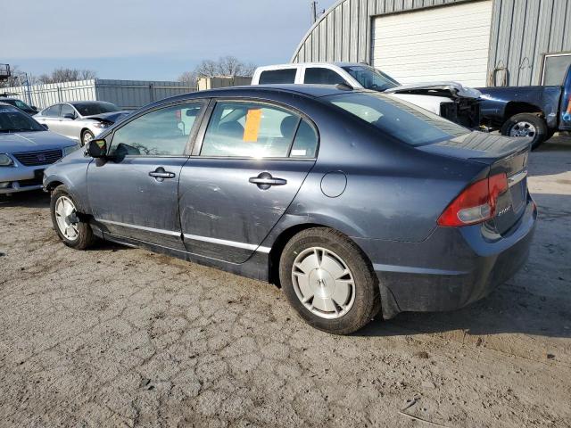 JHMFA36229S000602 - 2009 HONDA CIVIC HYBRID GRAY photo 2