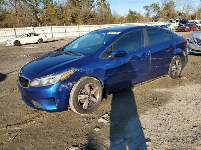 3KPFL4A77JE280142 - 2018 KIA FORTE LX BLUE photo 1