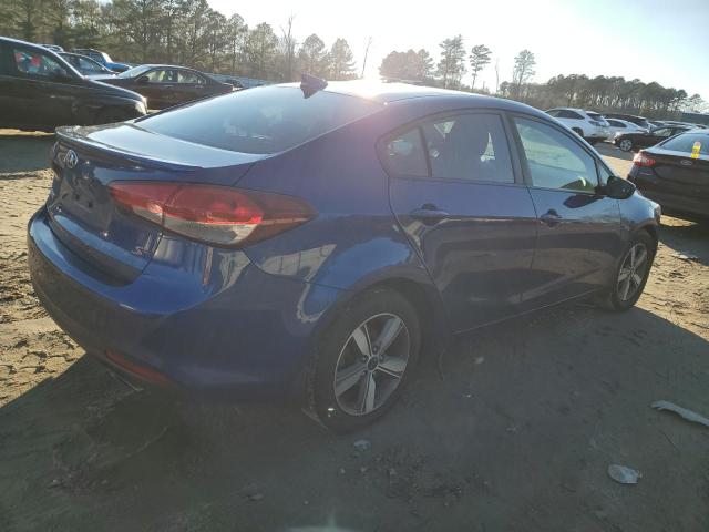 3KPFL4A77JE280142 - 2018 KIA FORTE LX BLUE photo 3