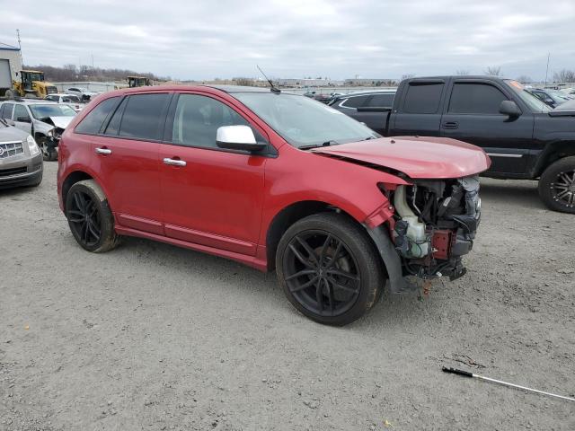 2FMDK4AK1BBA41141 - 2011 FORD EDGE SPORT RED photo 4