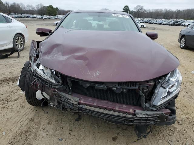 1HGCR2F85GA062706 - 2016 HONDA ACCORD EXL BURGUNDY photo 5