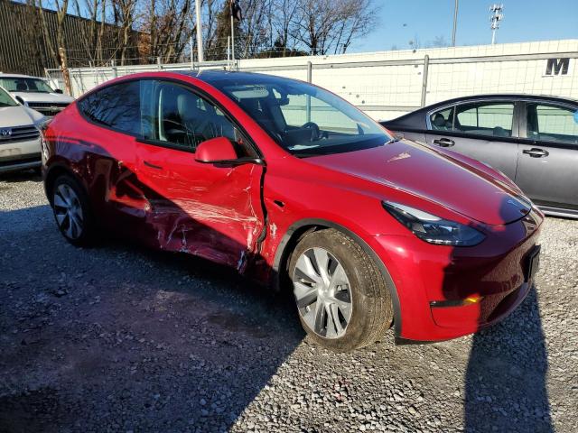 7SAYGAEE3NF534050 - 2022 TESLA MODEL Y RED photo 4