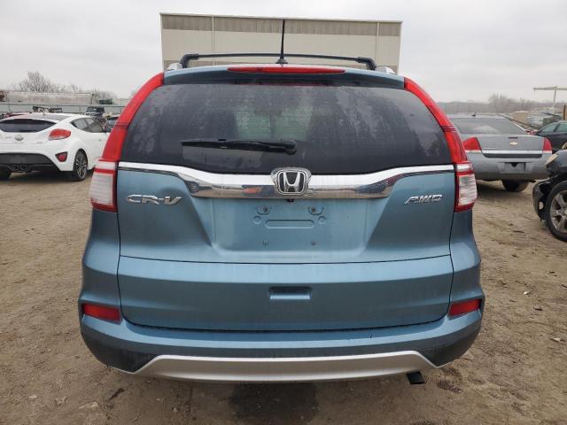 2HKRM4H78GH697614 - 2016 HONDA CR-V EXL BLUE photo 6