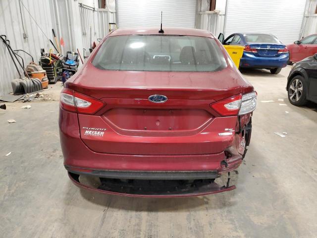 3FA6P0HR5DR131560 - 2013 FORD FUSION SE RED photo 6